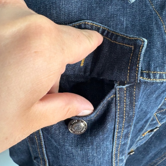 Vintage St. John's Bay Blue Denim Jean Plus Size Vest - Picture 6 of 11